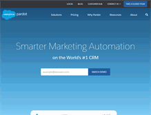 Tablet Screenshot of pardot.com