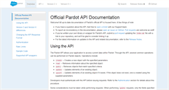 Desktop Screenshot of developer.pardot.com